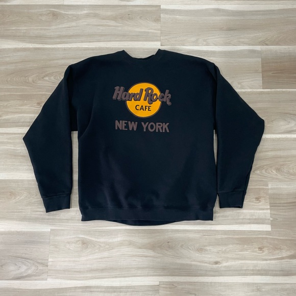 Hard Rock Cafe New York Black Sweatshirt - Picture 1 of 4